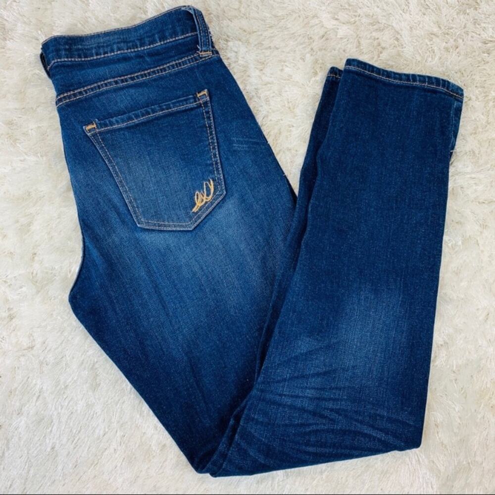 Express Jeans Girlfriend Dark Wash Skinny Sz 2